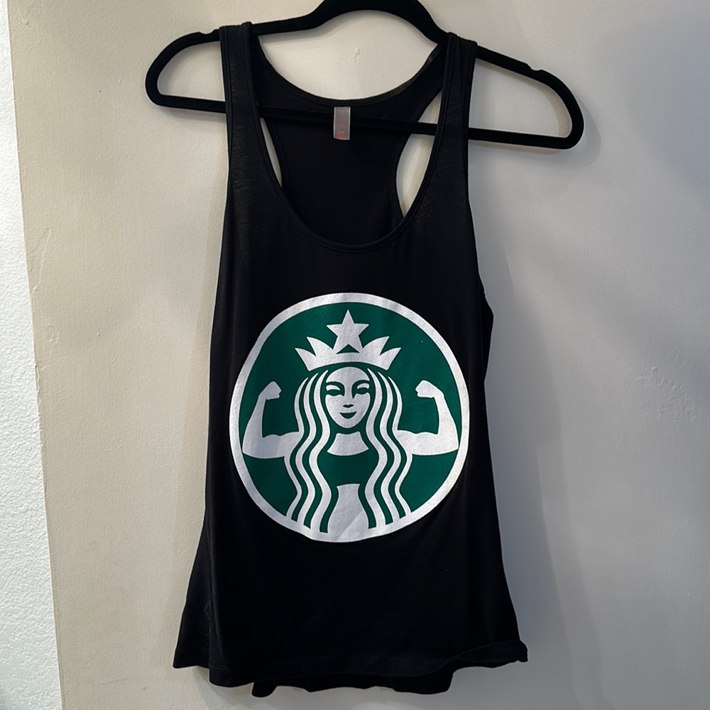 Starbucks inspired gym tank